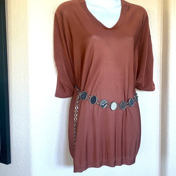 CONCHO BELT Reversible: Silver or animal-print embossed leather. OSFM VTG - Picture 9 of 17